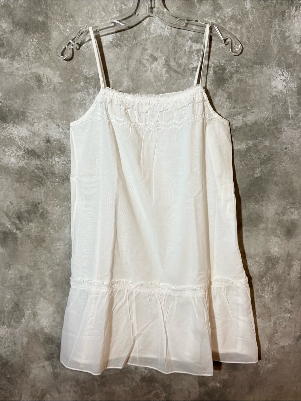 2 LOFT Teal Ruffled Spaghetti-Strap Green and White dresses (love 23)